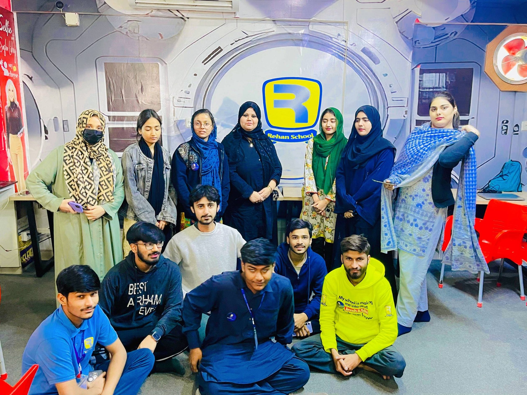 Students selfie at Rehan College